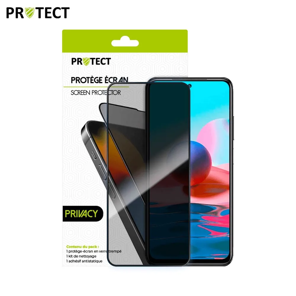 Verre Trempé PRIVACY PROTECT pour Xiaomi Redmi Note 10 4G Transparent — vue 2