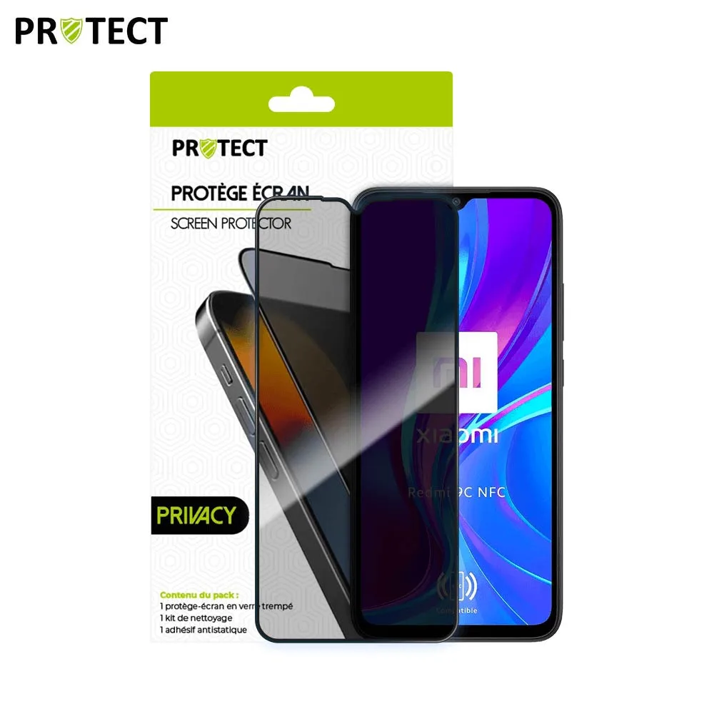 Verre Trempé PRIVACY PROTECT pour Xiaomi Redmi 9C NFC Transparent — vue 2