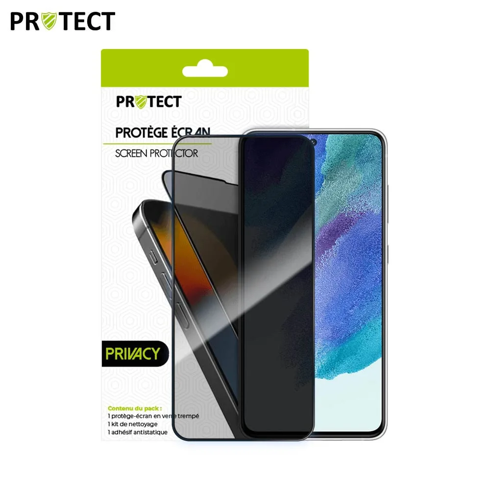 Verre Trempé PRIVACY PROTECT pour Samsung Galaxy S21 5G G991 Transparent — vue 2
