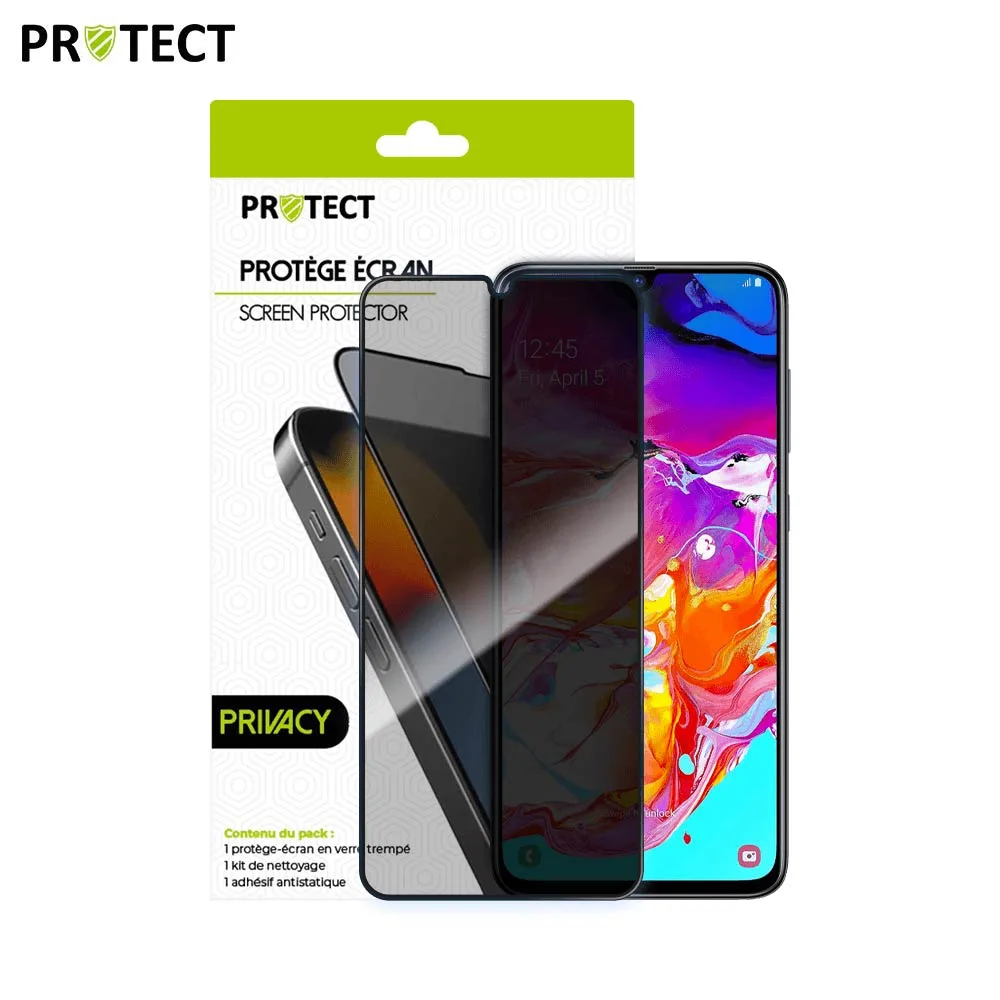 Verre Trempé PRIVACY PROTECT pour Samsung Galaxy A70 A705 Transparent — vue 2