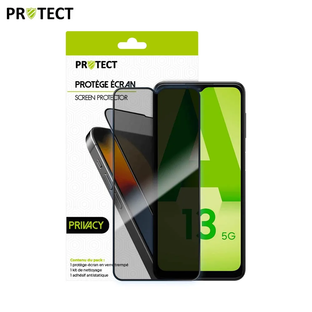 Verre Trempé PRIVACY PROTECT pour Samsung Galaxy A13 5G A136/Galaxy A13 4G A135 Transparent — vue 2