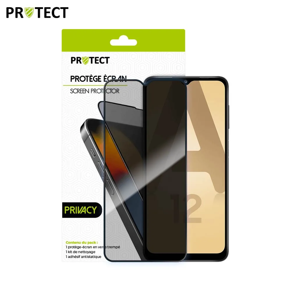 Verre Trempé PRIVACY PROTECT pour Samsung Galaxy A12 A125 & A12 Nacho A127 Transparent — vue 2