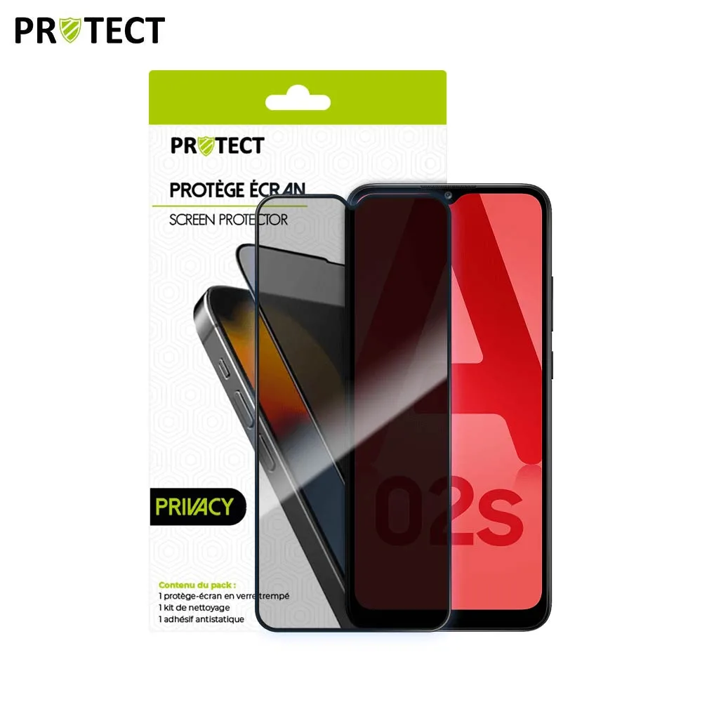 Verre Trempé PRIVACY PROTECT pour Samsung Galaxy A02s A025 Transparent — vue 2