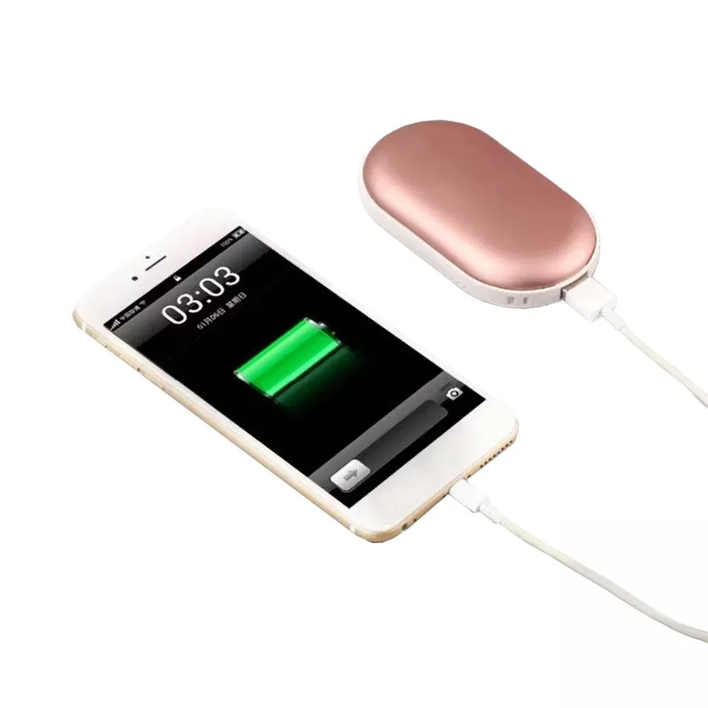 Chauffe Mains Rechargeable Blanc