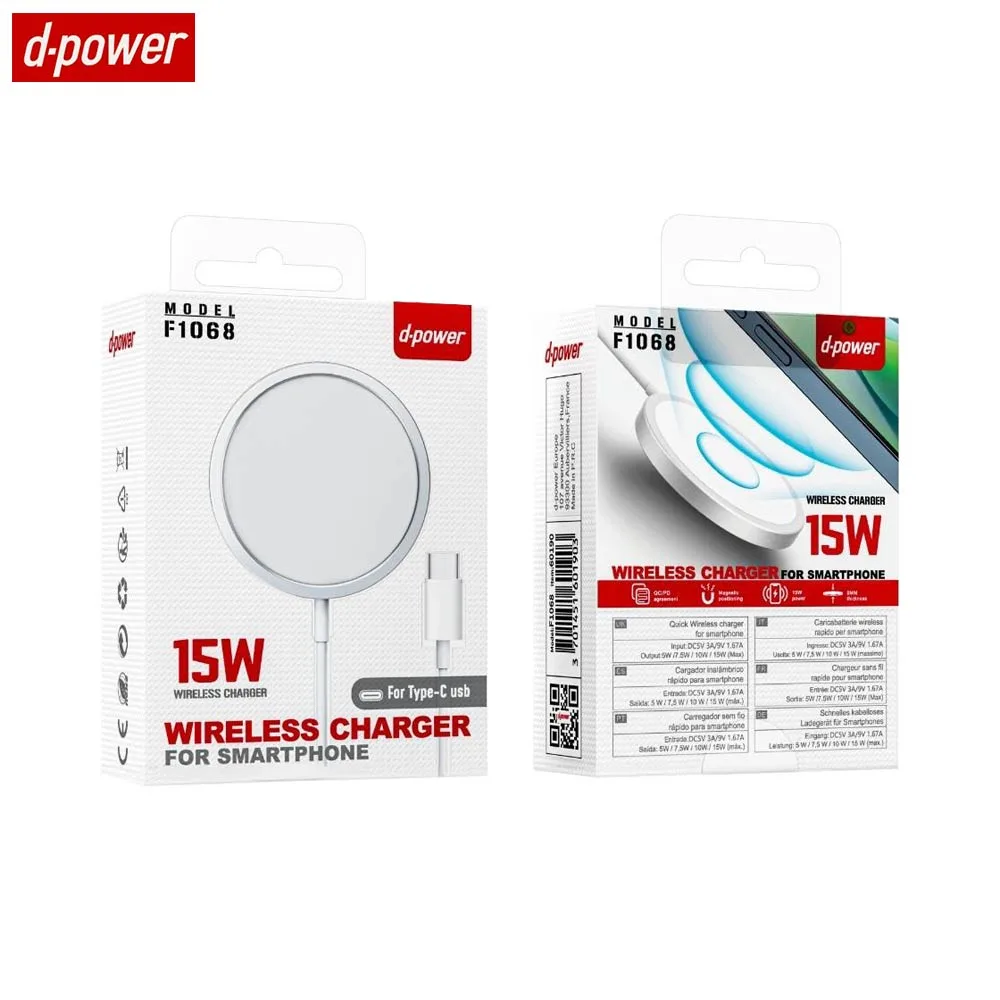 Chargeur à Induction MagSafe d-power F1068 15W Blanc — vue 2