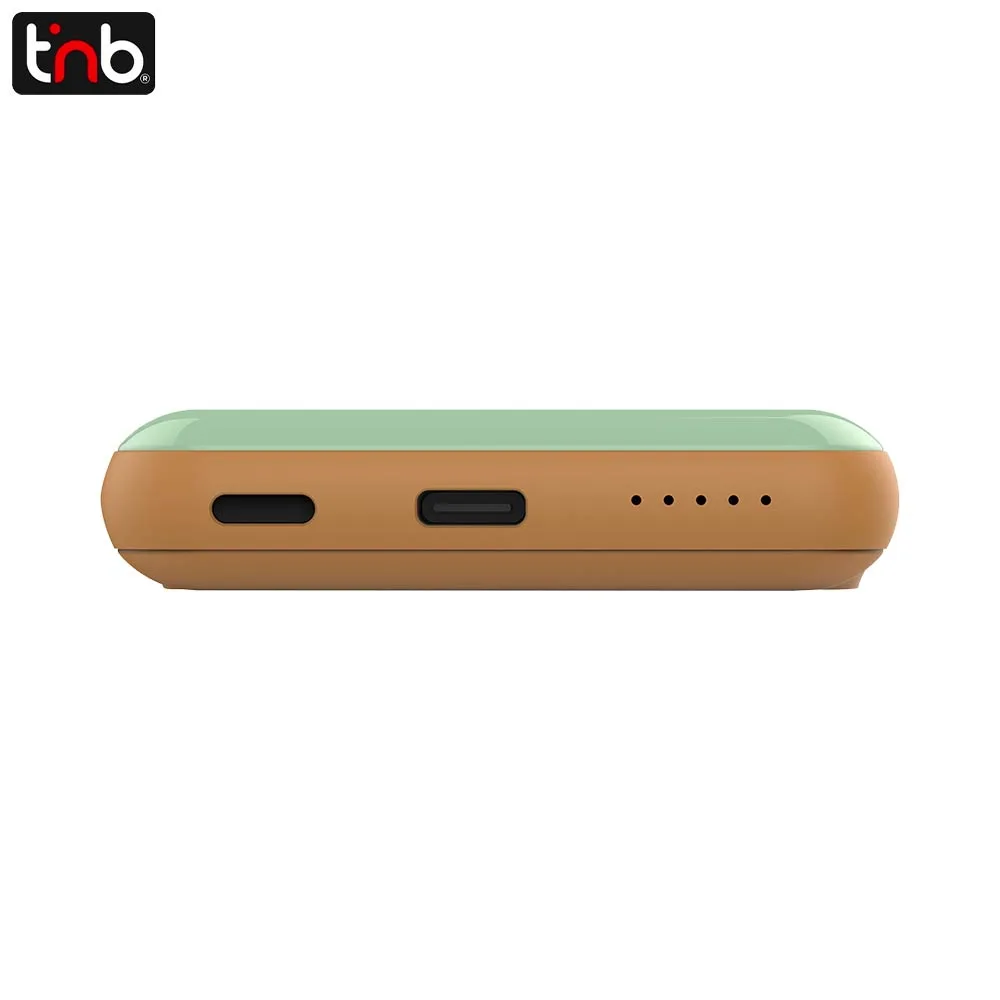 Batterie Externe Power Bank Sans Fil Magnétique T'nb MagSafe 5000mAh 15W PBUMAG5MAR — vue 3