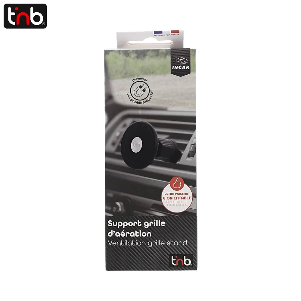 Support Smartphone Magnétique pour Voiture T'nb (Grille d'Aération) Noir — vue 3