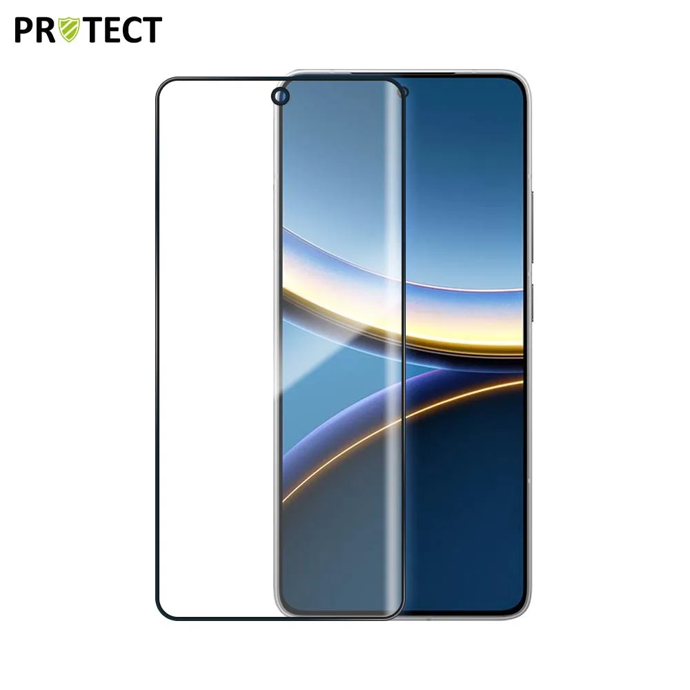 Verre Trempé Intégral PROTECT pour Xiaomi Poco F7 Pro 5G Noir