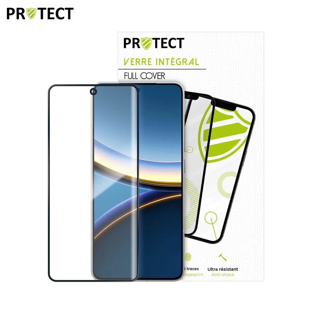 Verre Trempé Intégral PROTECT pour Xiaomi Poco F7 Pro 5G Noir — vue 2