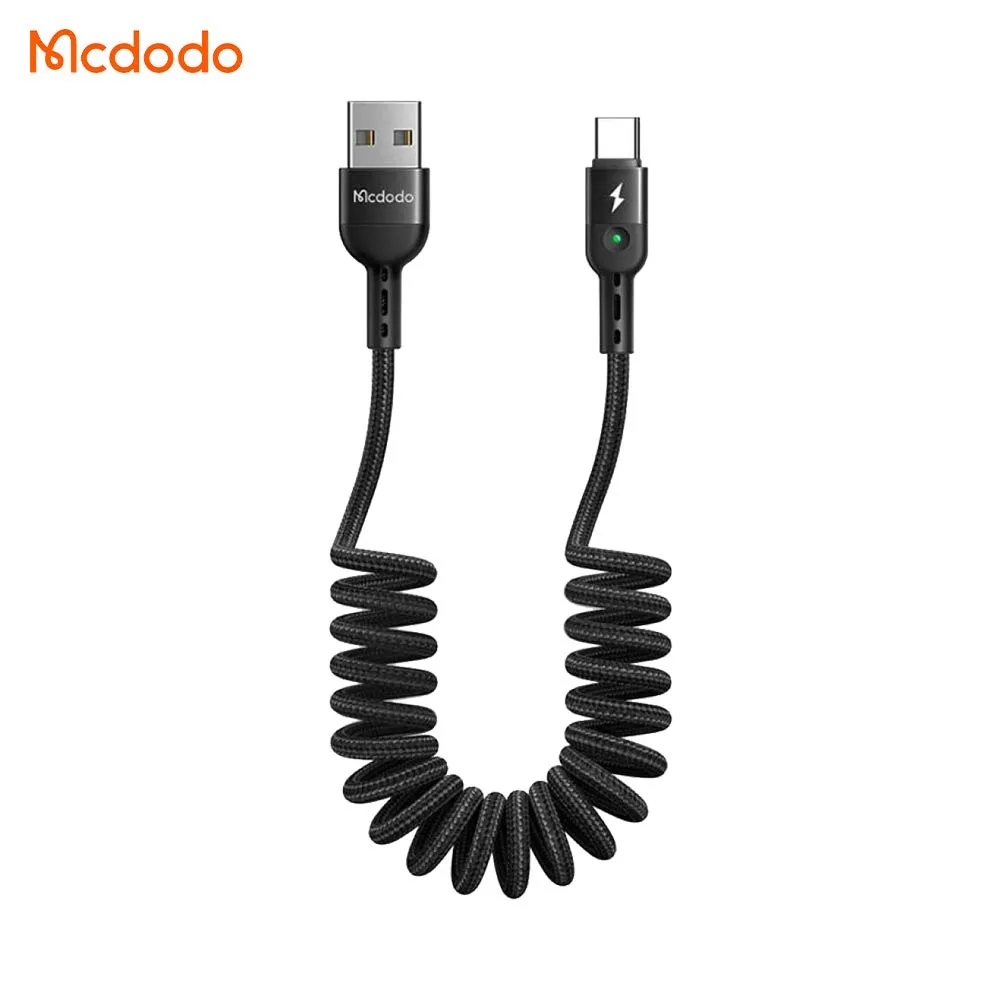 Câble Data USB vers USB-C Mcdodo (avec LED) 1.8m Noir