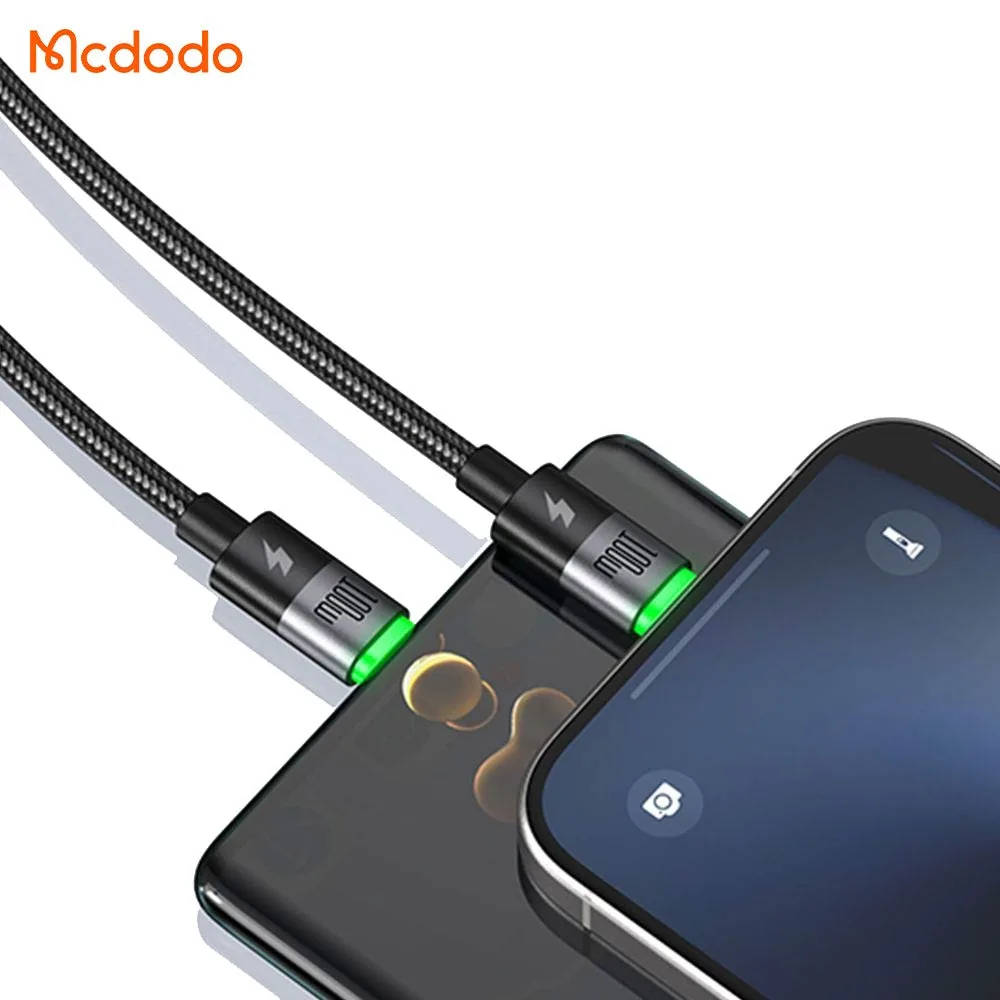 Câble Data Multi Mcdodo 2 in 1 (Type-C vers double Type-C) 100W 1.5m Noir — vue 2