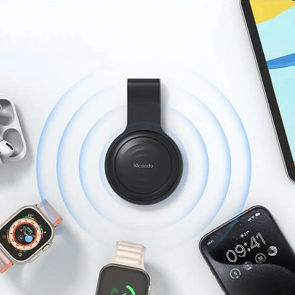 Traceur GPS Mcdodo avec Apple Find My Noir — vue 3