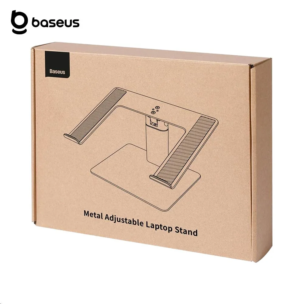 Support pour Ordinateur Portable Baseus LUJS000012 Antidérapant & Ajustable Argent — vue 4