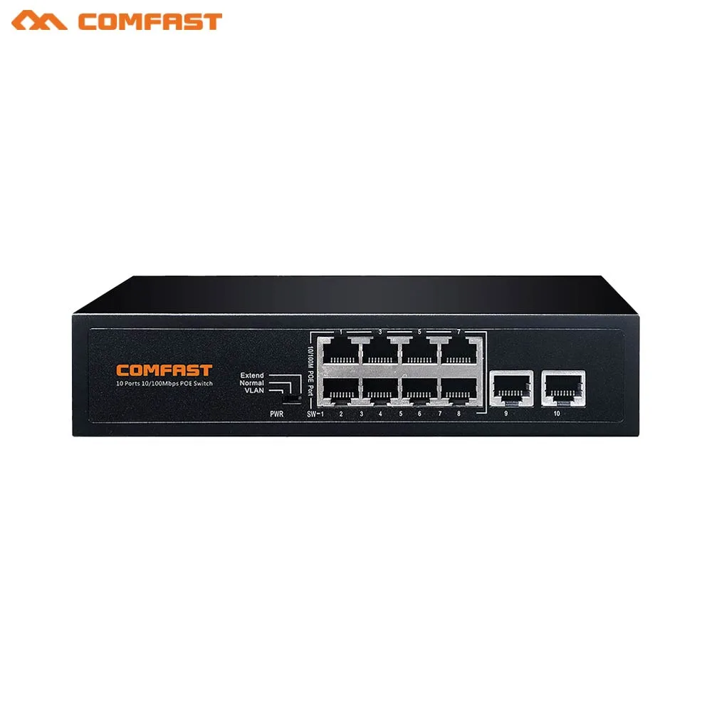 Switch Réseau Comfast 10 Ports PoE (100 Mbps)