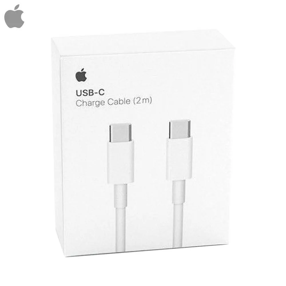 Câble Data USB-C vers USB-C Apple A1739 Original (2m) Blanc — vue 2