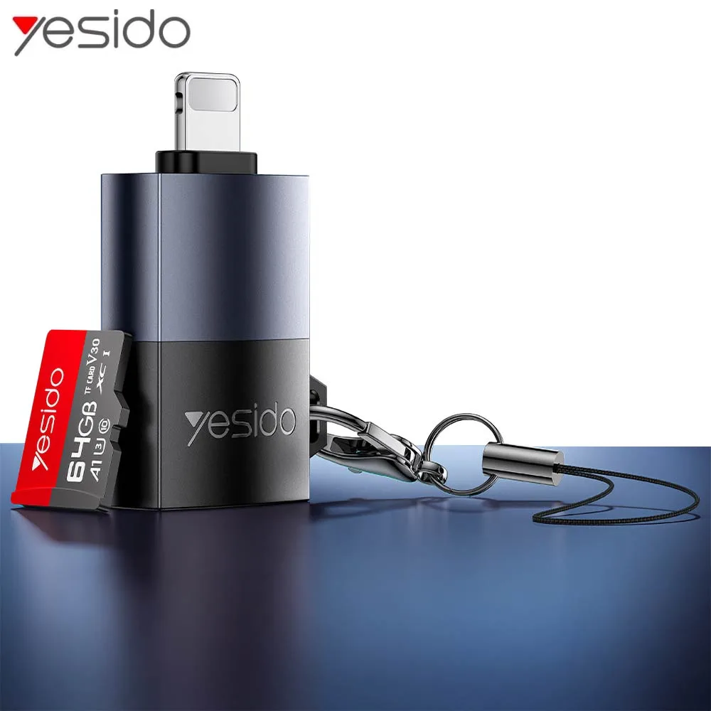 Lecteur de Carte Yesido GS38 OTG Lightning Noir — vue 2