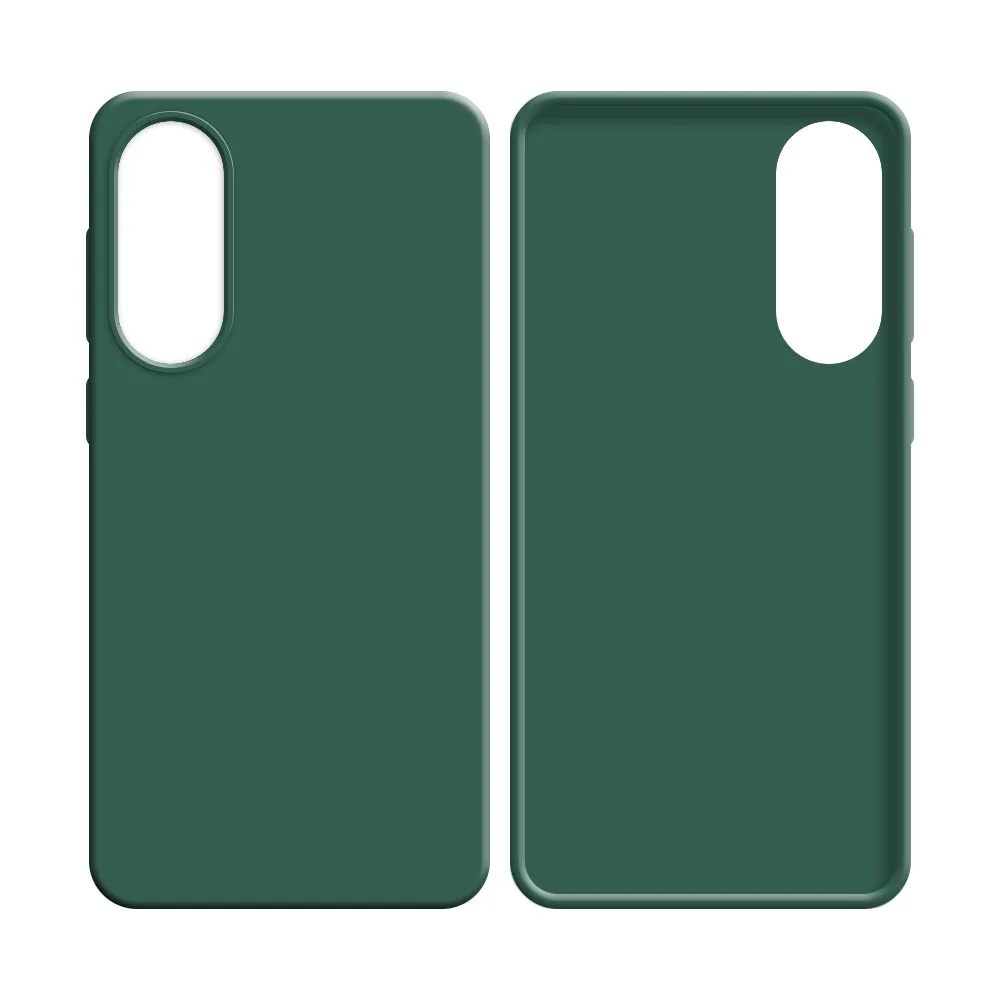 Coque Silicone Compatible pour Samsung Galaxy S25 Edge S937 (#22) Vert Foncé — vue 2