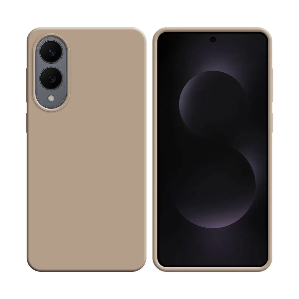Coque Silicone Compatible pour Samsung Galaxy S25 Edge S937 (#18) Rose Gold