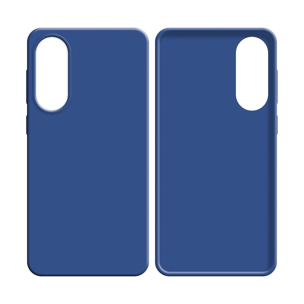 Coque Silicone Compatible pour Samsung Galaxy S25 Edge S937 (#16) Bleu Marine — vue 2