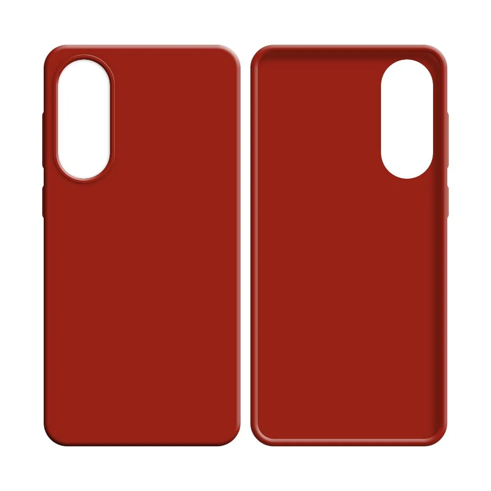 Coque Silicone Compatible pour Samsung Galaxy S25 Edge S937 (#01) Rouge — vue 2