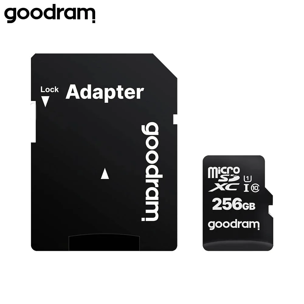 Carte Mémoire Goodram 256GB Class 10 UHS-I + Adaptateur SD CARD