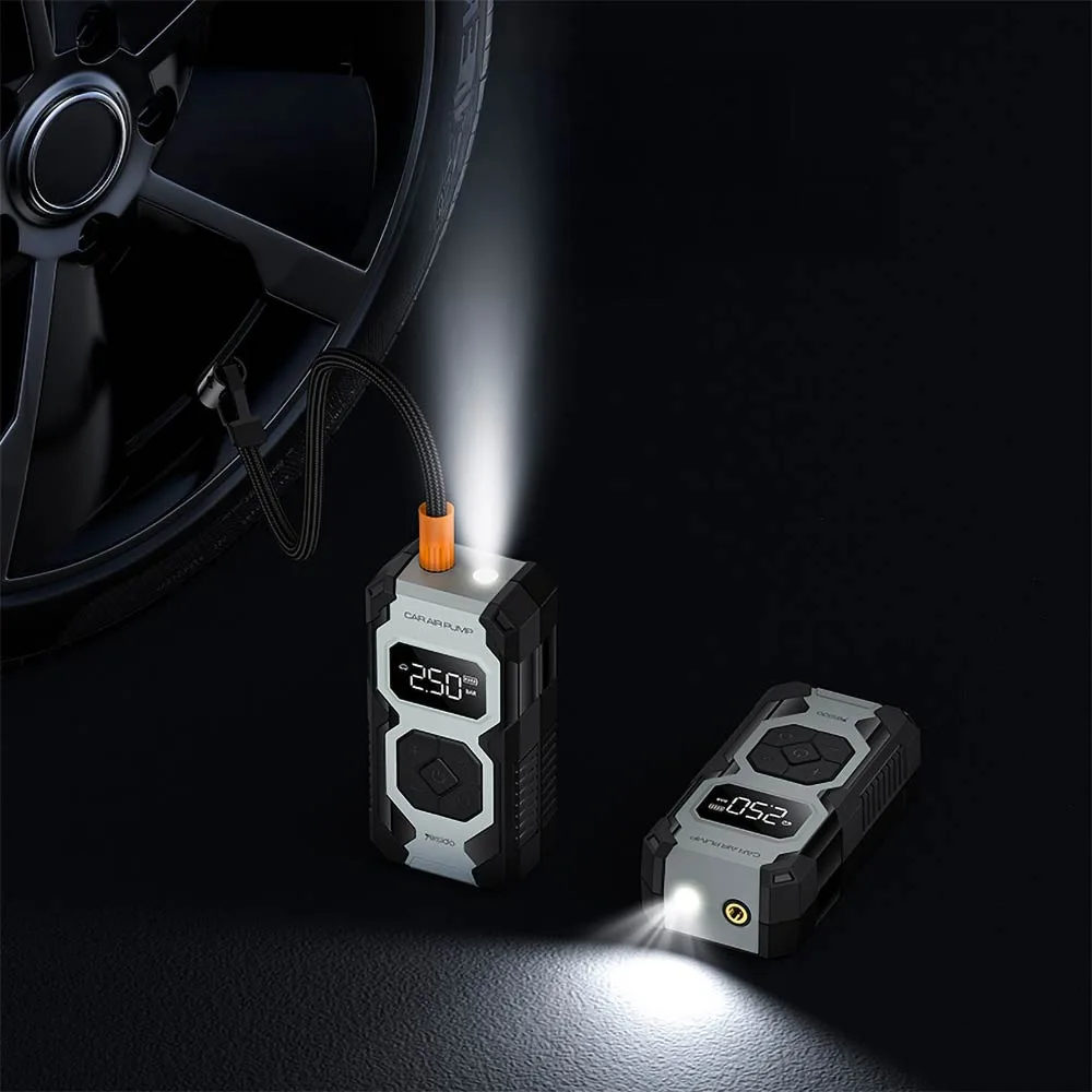 Mini Pompe Électrique Yesido VC12 7800mAh Noir — vue 3