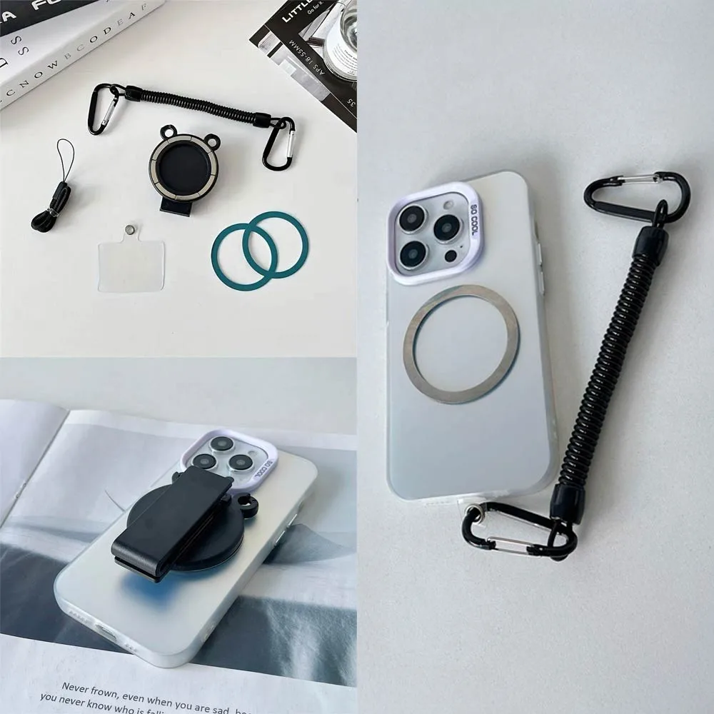 Support pour Smartphone Magnétique avec Attache Ceinture Noir — vue 2