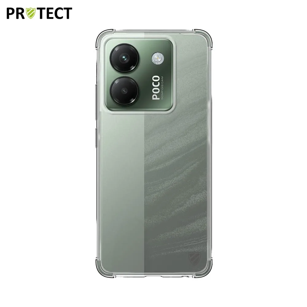 Coque Silicone Renforcée PROTECT pour Xiaomi Poco M7 Pro 5G Transparent — vue 2