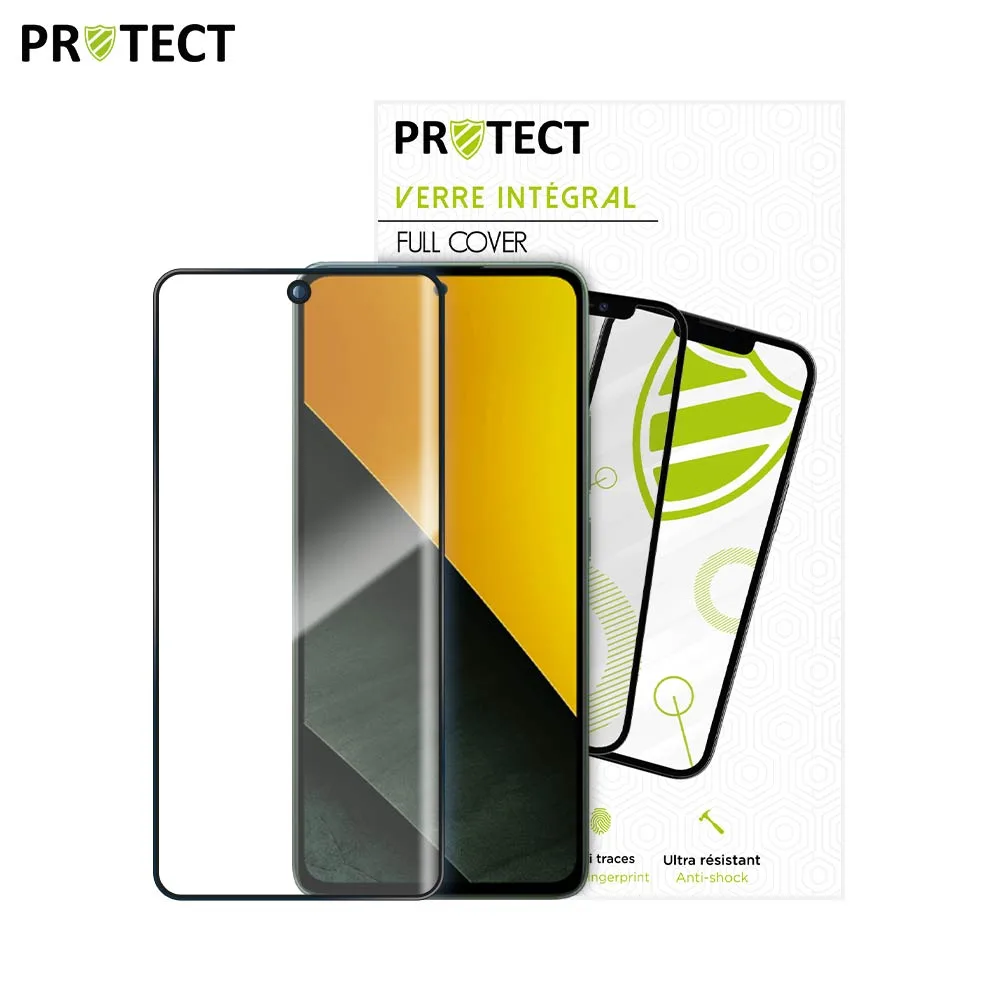 Verre Trempé Intégral PROTECT pour Xiaomi Poco M7 Pro 5G Noir — vue 2