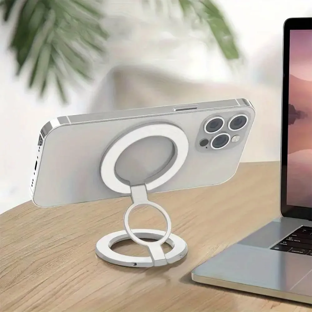 Support pour Smartphone Magsafe Rotatif et Pliable Blanc — vue 3