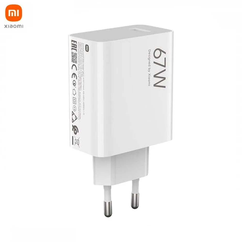 Chargeur Secteur USB Xiaomi Hypercharge Combo 67W avec Cable Type-C Blanc — vue 2