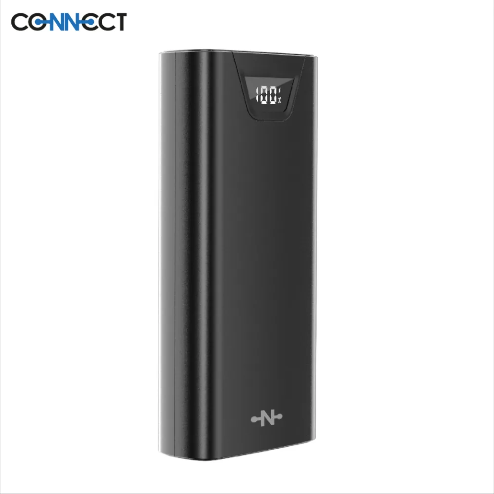 Batterie Externe Power Bank CONNECT 20000mAh Noir