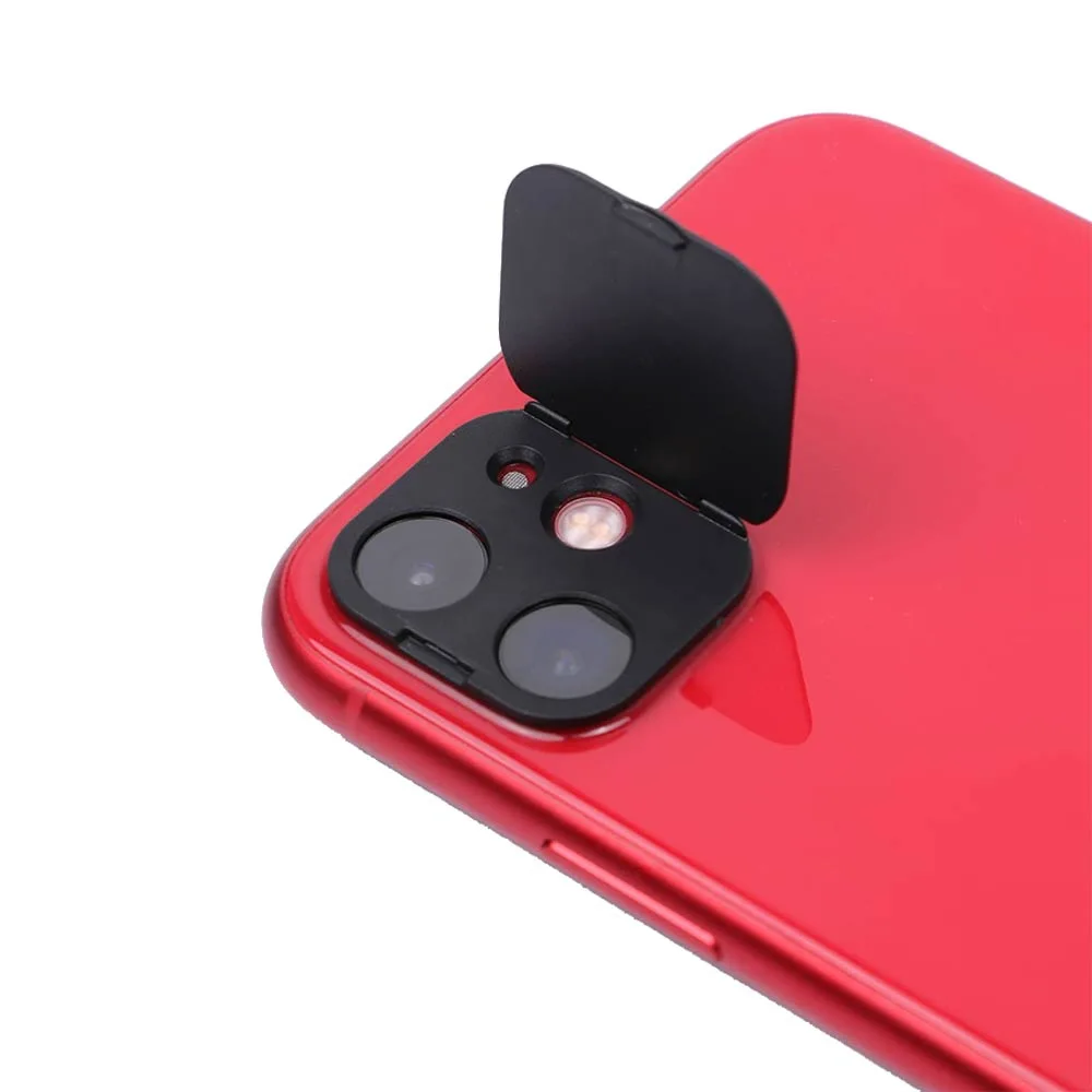 Protection Lentille avec Cache Camera Apple iPhone 11 Noir — vue 3