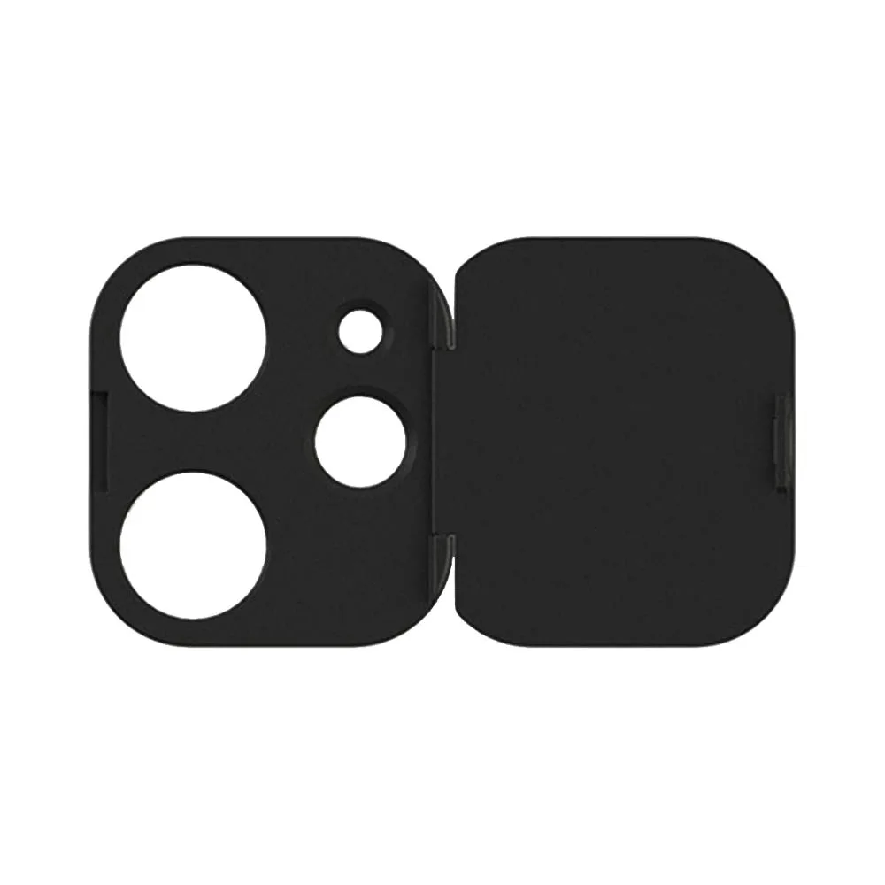 Protection Lentille avec Cache Camera Apple iPhone 12 Mini Noir