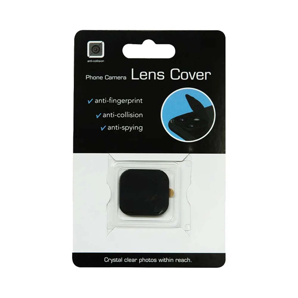 Protection Lentille avec Cache Camera Apple iPhone 12 Mini Noir — vue 3
