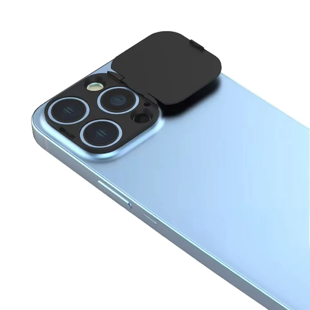 Protection Lentille avec Cache Camera Apple iPhone 13 Pro/iPhone 13 Pro Max Noir — vue 2