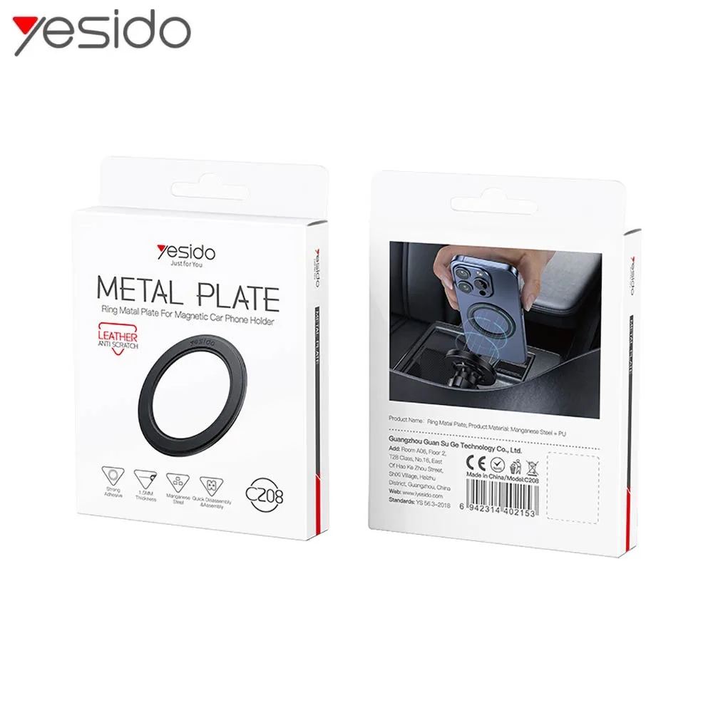 Anneau MagSafe Yesido C208 Noir — vue 5