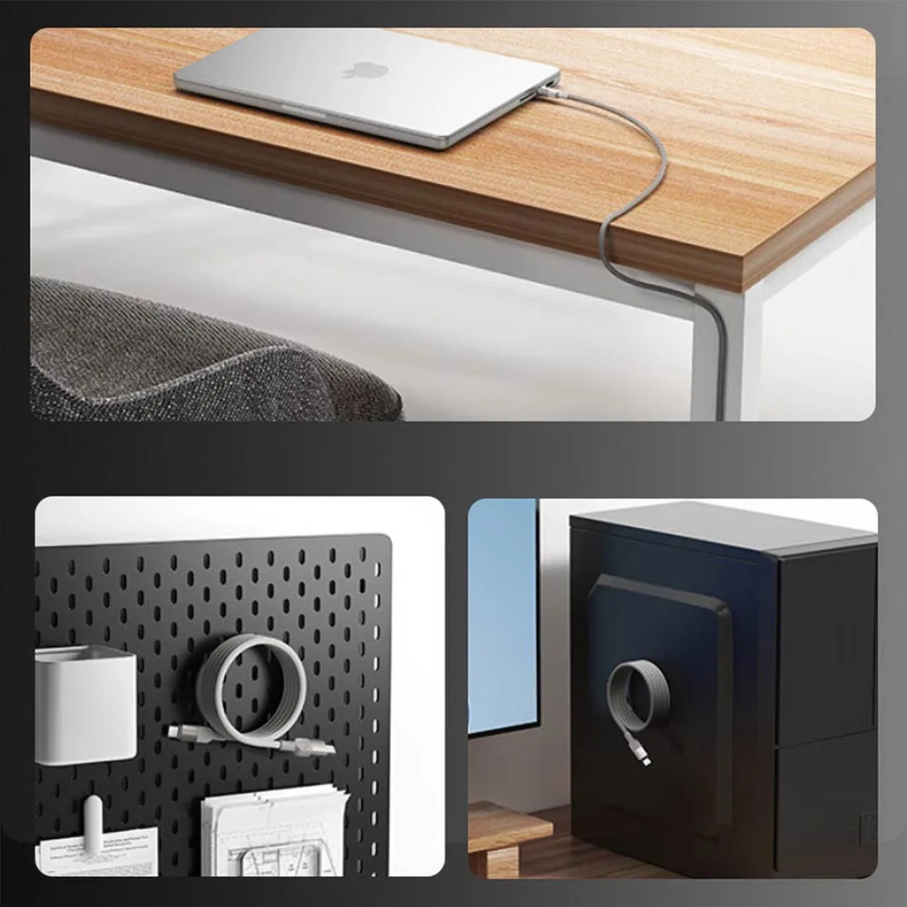 Câble Data USB vers USB-C Magnétique Yesido CA173 (1m) Noir — vue 3
