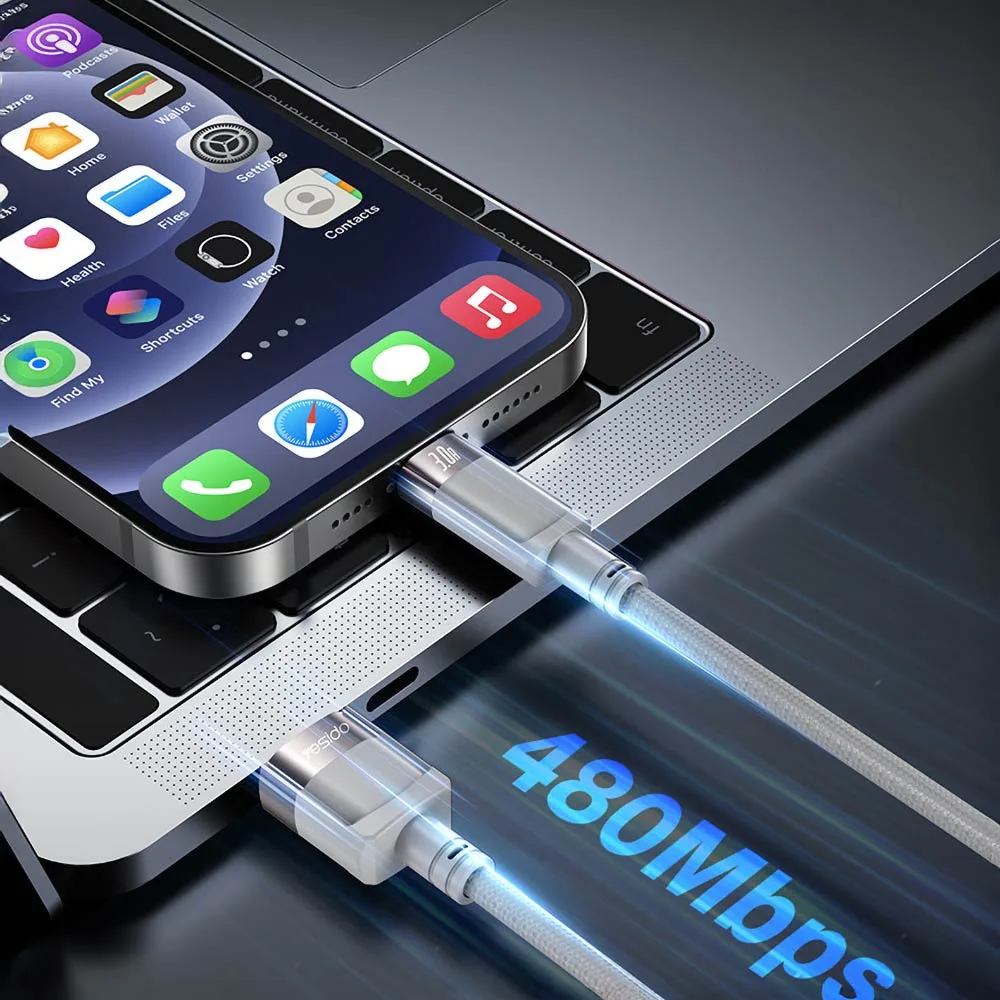 Câble Data USB vers USB-C Magnétique Yesido CA173 (1m) Noir — vue 4