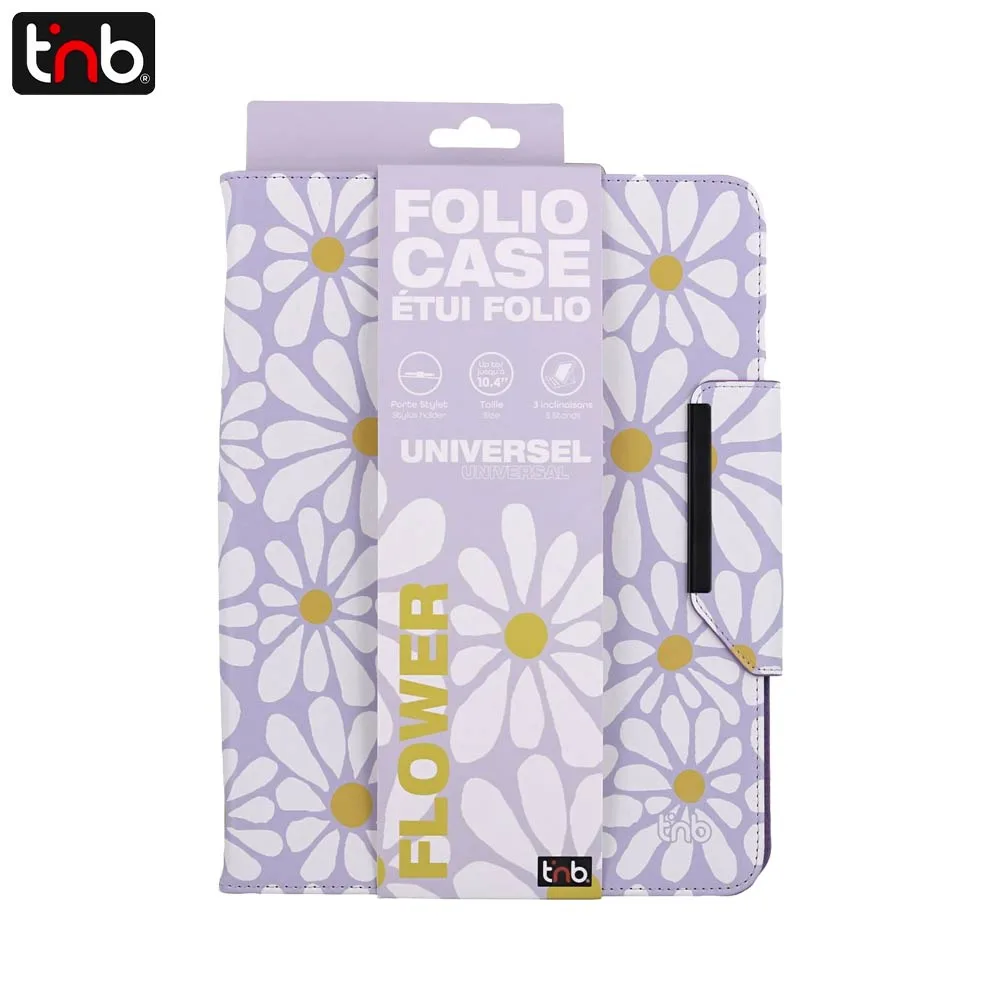 Housse de Protection Universelle pour Tablette T'nb EXCLUSIV FLOWER 10,4" Violet — vue 4