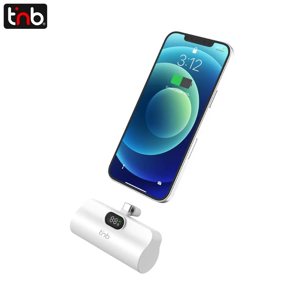Batterie Externe Power Bank USB-C T'nb PBUNANO 5000mAh Blanc — vue 2