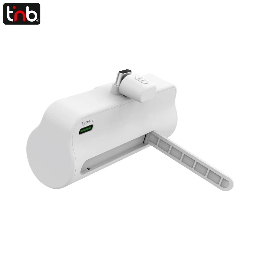 Batterie Externe Power Bank USB-C T'nb PBUNANO 5000mAh Blanc — vue 3
