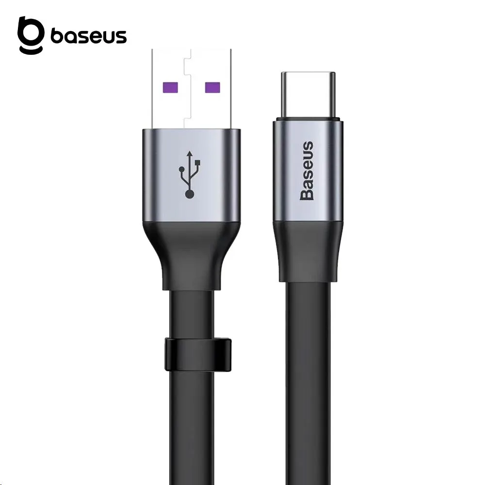 Câble Data USB vers USB-C Baseus 40W (0.23m) Noir — vue 4