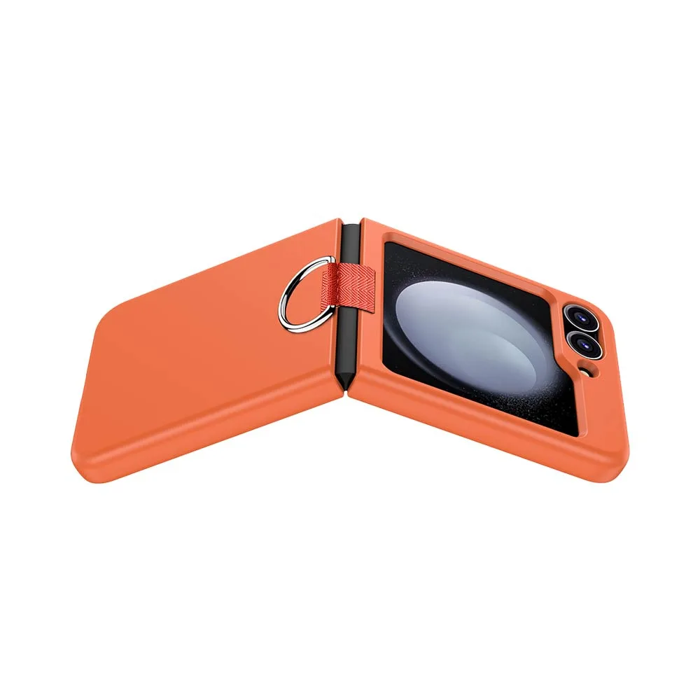 Coque de Protection avec Anneau Z-FL2 Samsung Galaxy Z Flip 6 5G F741 Orange — vue 2