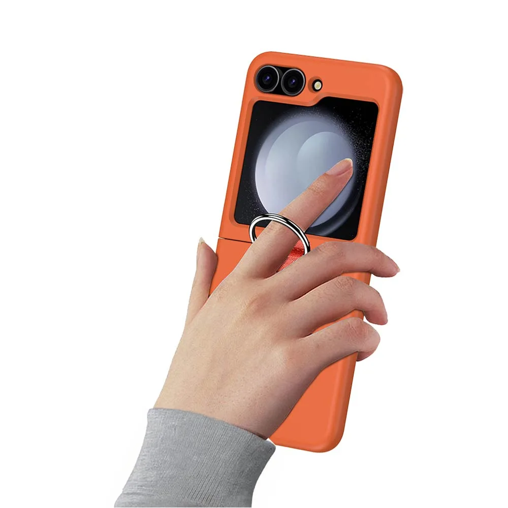 Coque de Protection avec Anneau Z-FL2 Samsung Galaxy Z Flip 6 5G F741 Orange — vue 3