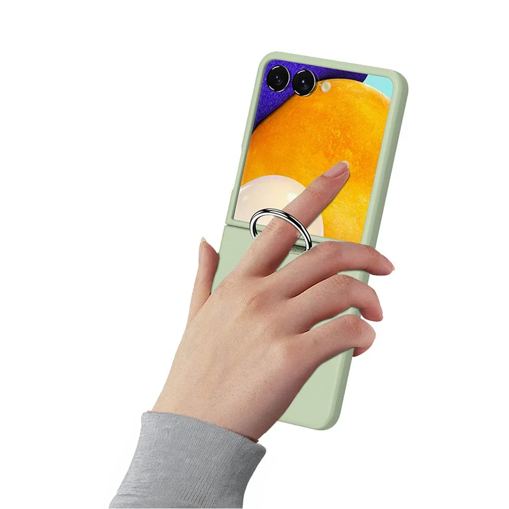 Coque de Protection avec Anneau Z-FL2 Samsung Galaxy Z Flip 7 5G F766 Vert Clair — vue 3