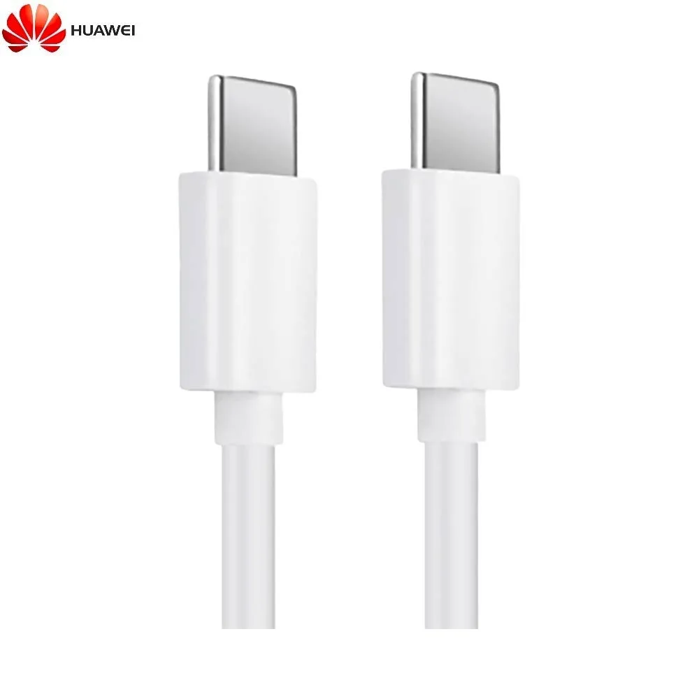 Câble Data USB-C vers USB-C Huawei 04071375 66W 3.3A (1.8m) Blanc