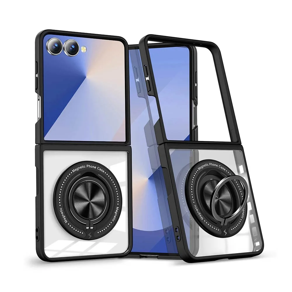 Coque de Protection Magnétique avec Bague 360° Z-FL3 Samsung Galaxy Z Flip 7 5G F766 Noir