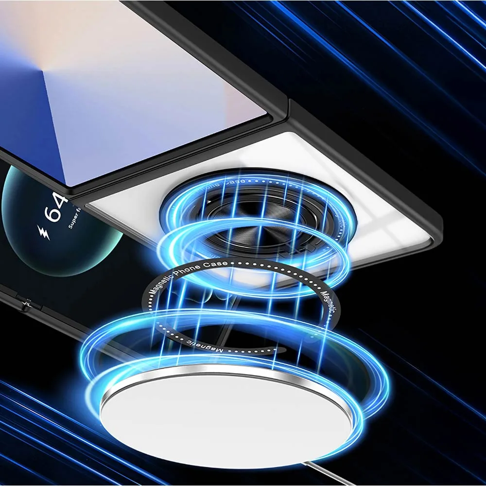 Coque de Protection Magnétique avec Bague 360° Z-FL3 Samsung Galaxy Z Flip 7 5G F766 Noir — vue 3