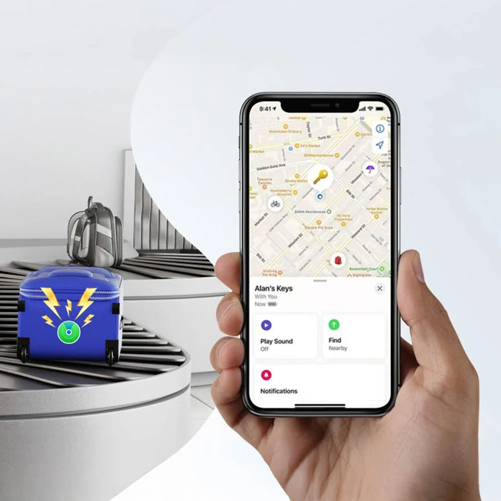Traceur GPS MILI MiLock iOS Blanc — vue 2